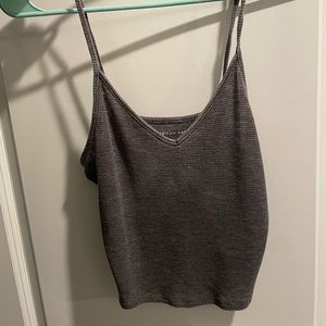 Gray American Eagle Cropped Tank